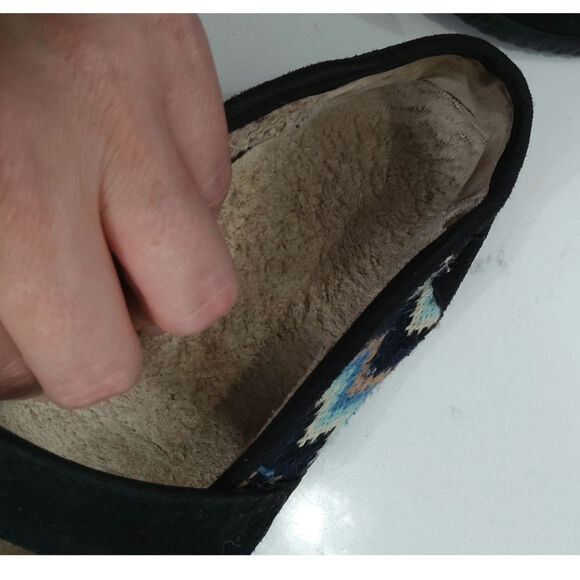 $Orthaheel tribal embroider Mary Jane shoes 7 womens leather ethnic comfort blue - Picture 5 of 7